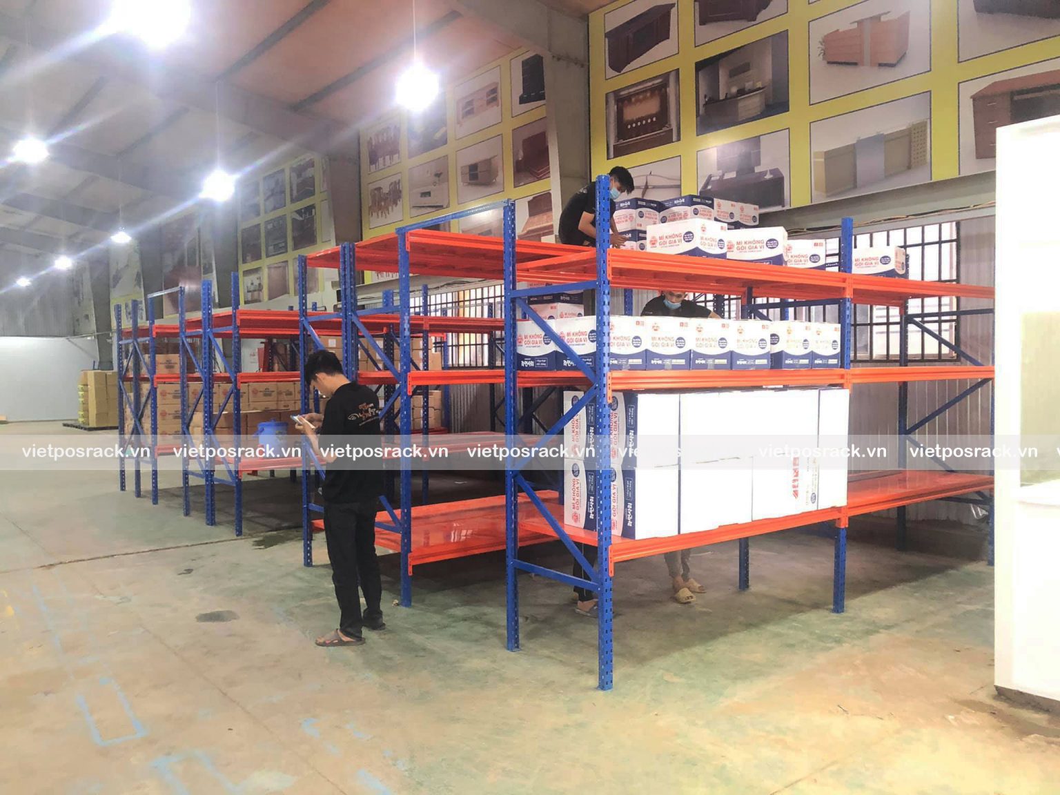 Ingredients Stock Rack Di ViNa Korean Food Ingredient Warehouse Medium-Duty Rack - Việt POS Rack