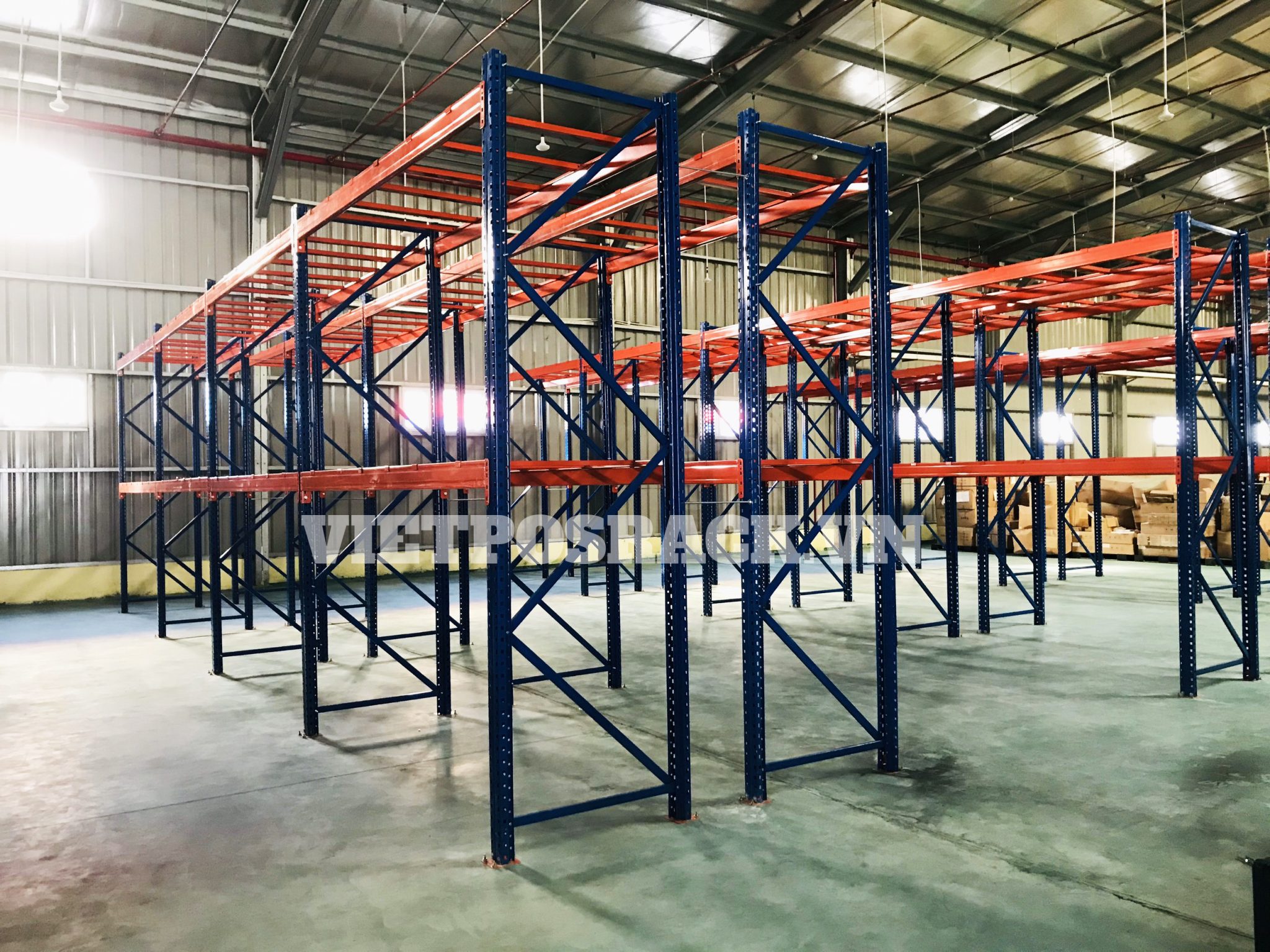 Install heavy-duty Selective warehouse racking in Binh Duong - Việt POS ...