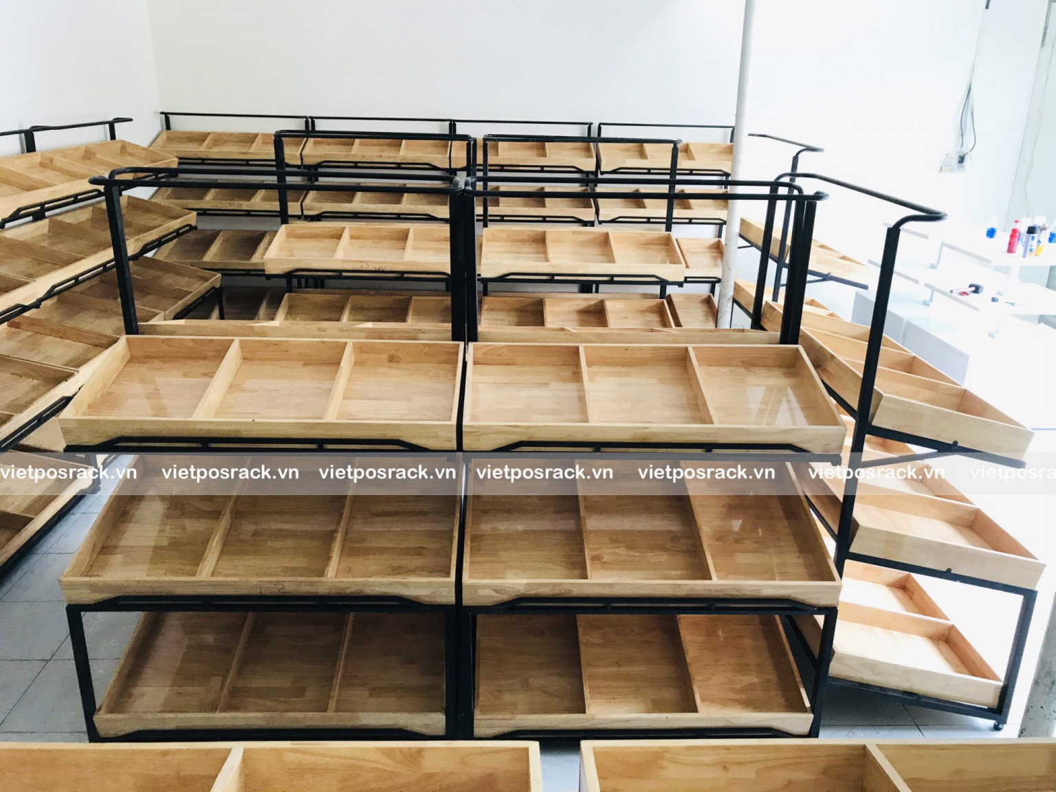 Nationwide full-package design for fruit display shelves - Việt POS Rack