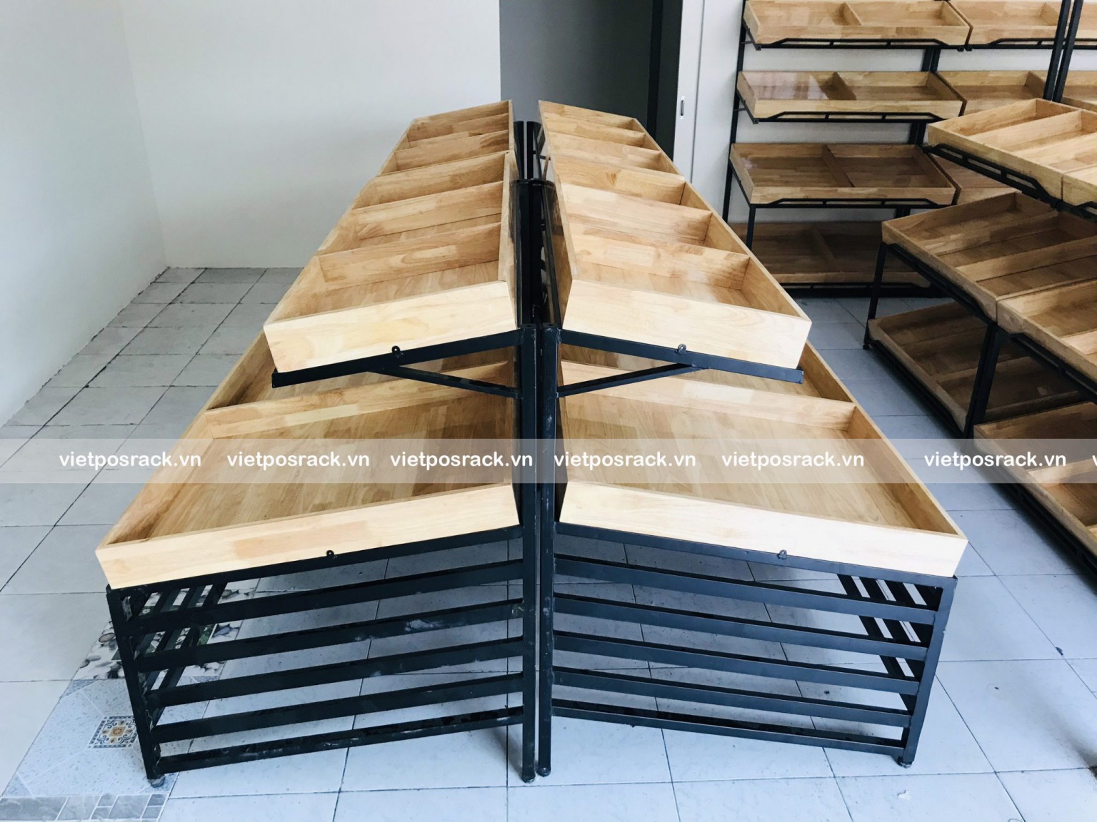 Nationwide full-package design for fruit display shelves - Việt POS Rack