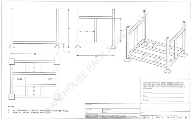 Transport Stackable Stack Rack Lumber Transport Stacking Rack | VietPOS Rack