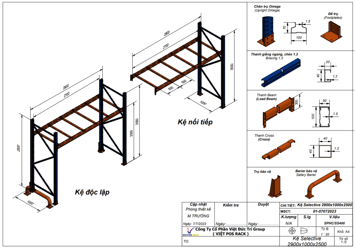 Kệ Selective Pallet Rack | Báo Giá Nhanh – VietPOS Rack