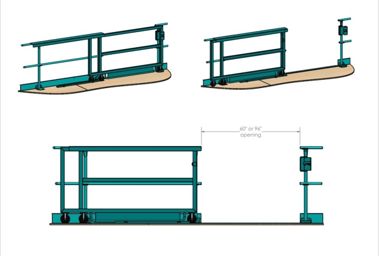 Hand Real Gate Handrail Sliding Gate | VietPOS Rack