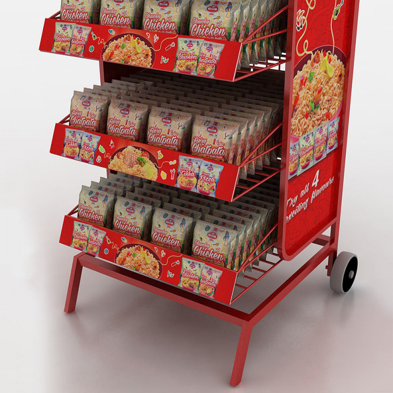 kệ quảng cáo snack