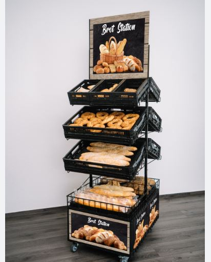 Bread Display Shelf - VietPOS Rack