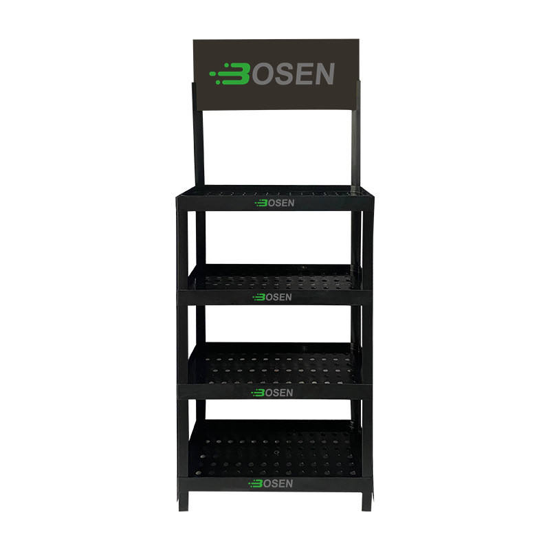 4-Tier Lubricating Oil Display Rack – Model VPR-DR-04T