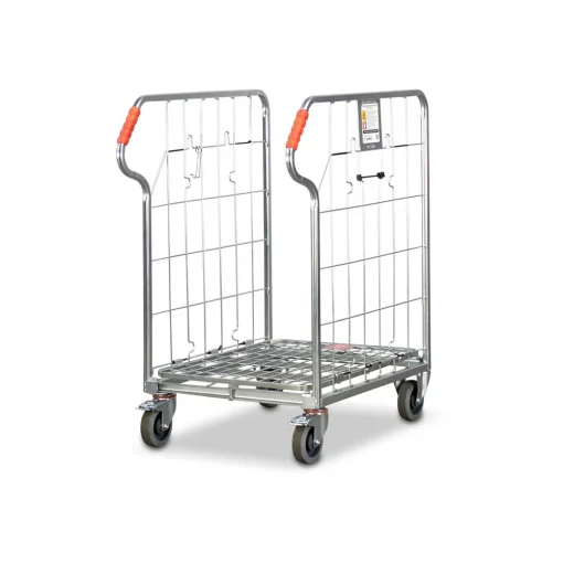 2-Sided Foldable Roll Cage with Base & Mid-Shelf – Model VPR-RC-02F