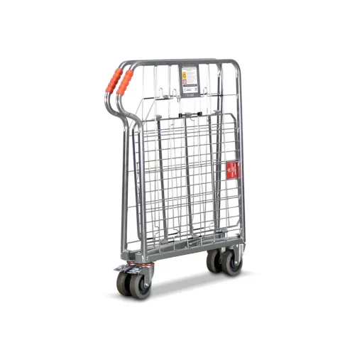 Kệ Lồng Di Động 2 Bên Khung Gập Có Đáy & Kệ Giữa – Model VPR-RC-02F